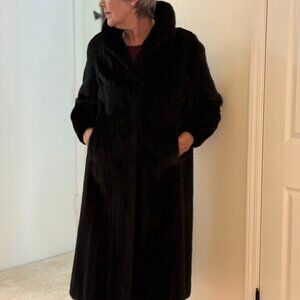 Family heirloom mink coat and hat.